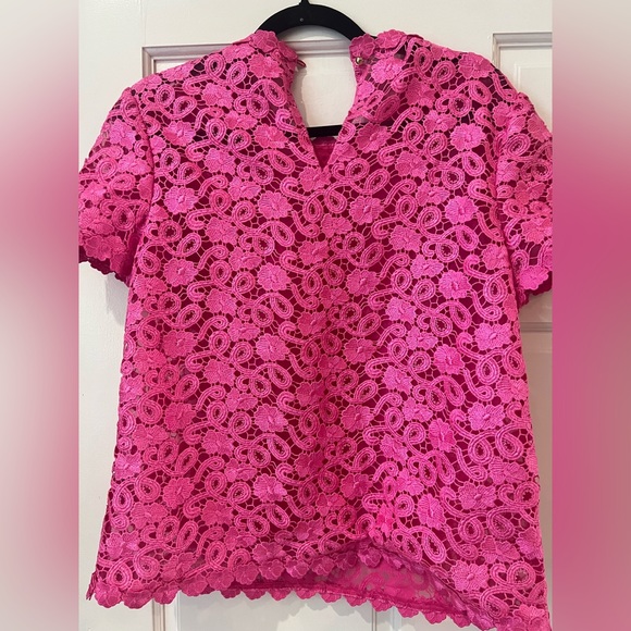 Kate Spade Pink lace top SOLD - Picture 4 of 7